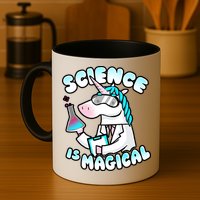 Science Is Magical Lab Unicorn Funny Mug