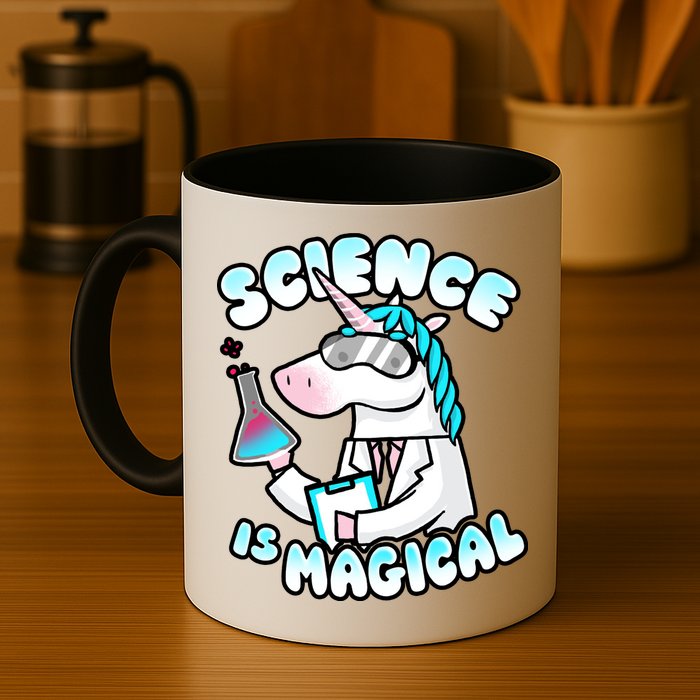 Science Is Magical Lab Unicorn Funny Mug