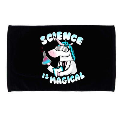 Science Is Magical Lab Unicorn Funny Microfiber Hand Towel