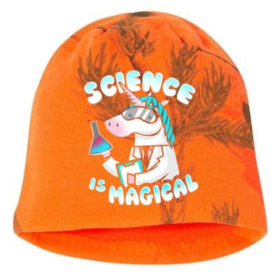 Science Is Magical Lab Unicorn Funny Kati - Camo Knit Beanie