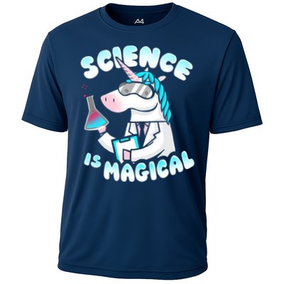 Science Is Magical Lab Unicorn Funny Performance Shirt