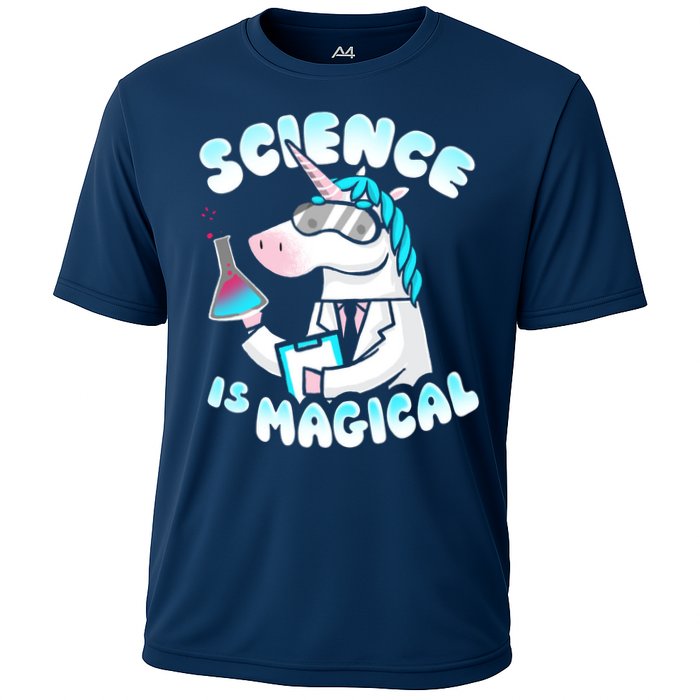Science Is Magical Lab Unicorn Funny Performance Shirt