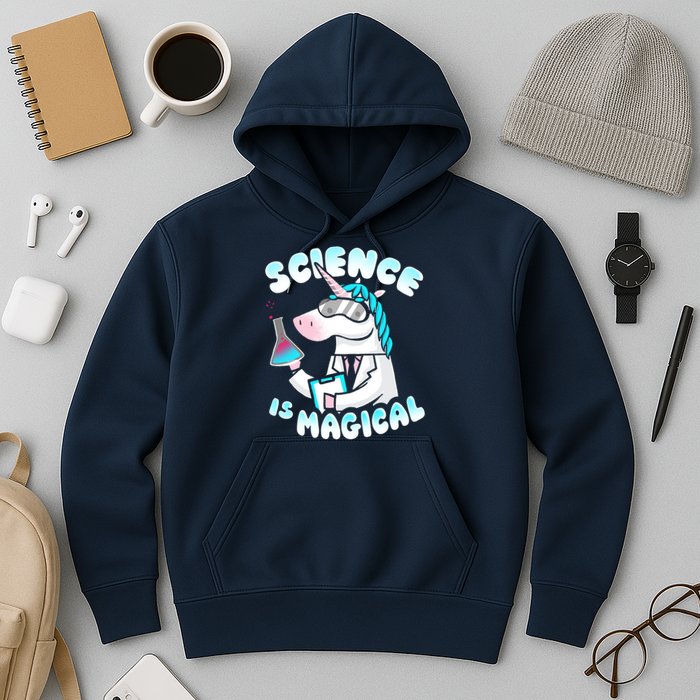 Science Is Magical Lab Unicorn Funny Hoodie