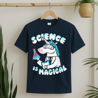 Science Is Magical Lab Unicorn Funny T-Shirt