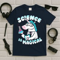 Science Is Magical Lab Unicorn Funny T-Shirt