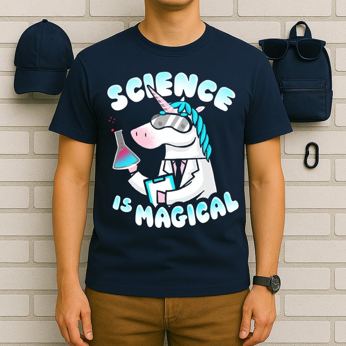 Science Is Magical Lab Unicorn Funny T-Shirt
