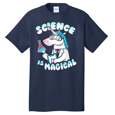 Science Is Magical Lab Unicorn Funny Tall T-Shirt