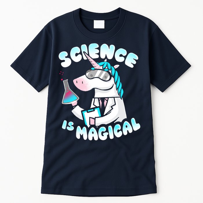 Science Is Magical Lab Unicorn Funny Tall T-Shirt