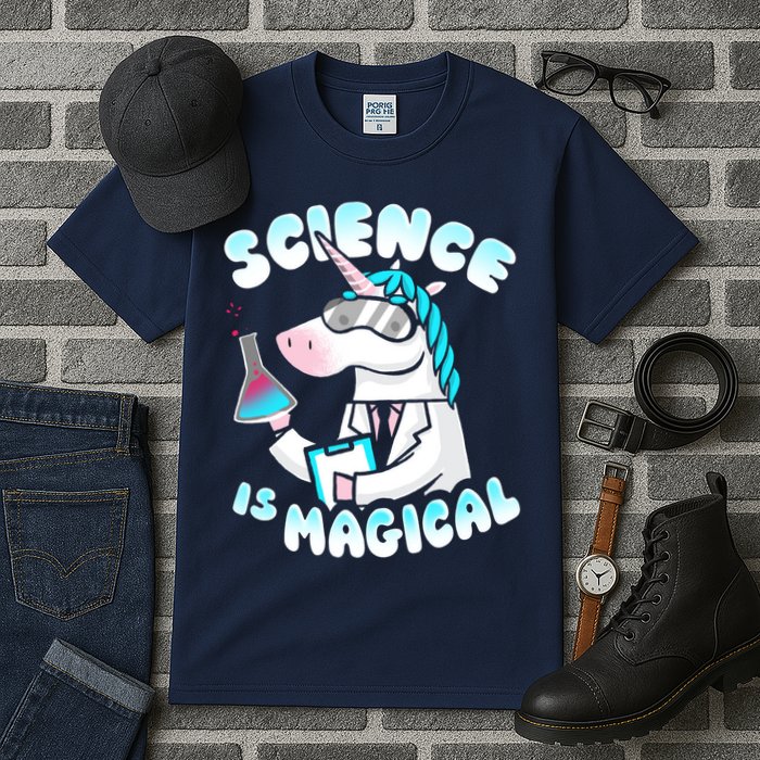 Science Is Magical Lab Unicorn Funny Tall T-Shirt