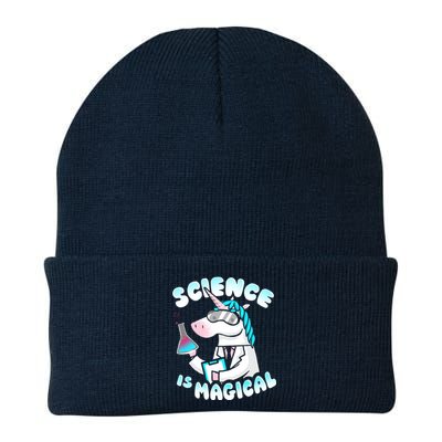 Science Is Magical Lab Unicorn Funny Knit Cap Winter Beanie