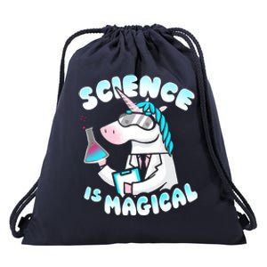 Science Is Magical Lab Unicorn Funny Drawstring Bag