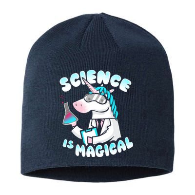 Science Is Magical Lab Unicorn Funny Sustainable Beanie