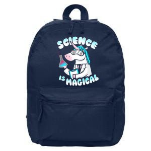 Science Is Magical Lab Unicorn Funny 16 in Basic Backpack