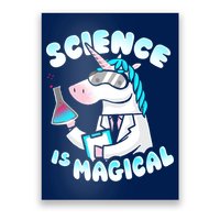 Science Is Magical Lab Unicorn Funny Poster