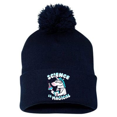 Science Is Magical Lab Unicorn Funny Pom Pom 12in Knit Beanie