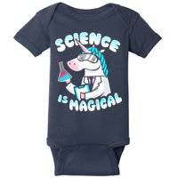 Science Is Magical Lab Unicorn Funny Baby Bodysuit