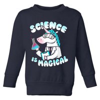 Science Is Magical Lab Unicorn Funny Toddler Sweatshirt