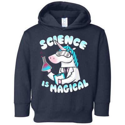 Science Is Magical Lab Unicorn Funny Toddler Hoodie