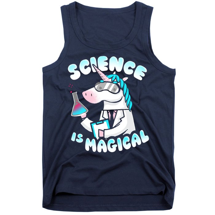 Science Is Magical Lab Unicorn Funny Tank Top