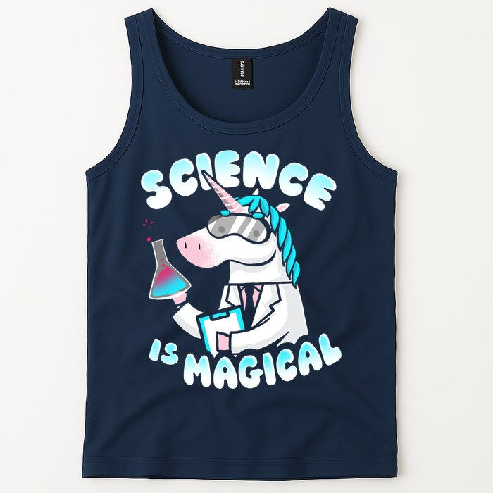Science Is Magical Lab Unicorn Funny Tank Top