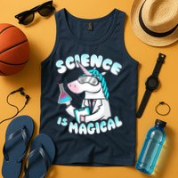 Science Is Magical Lab Unicorn Funny Tank Top