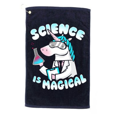 Science Is Magical Lab Unicorn Funny Golf Towel