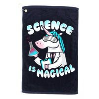 Science Is Magical Lab Unicorn Funny Golf Towel