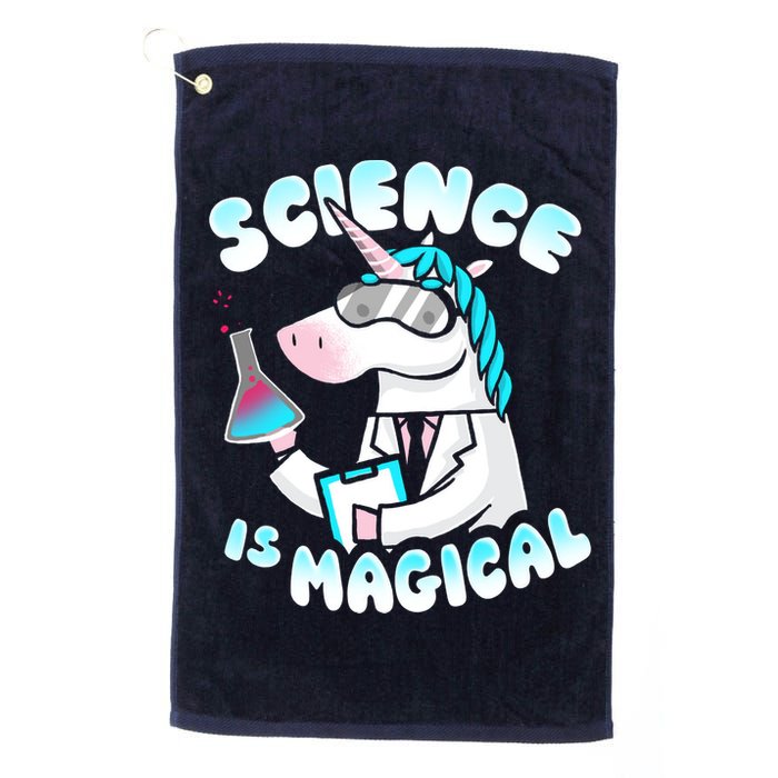 Science Is Magical Lab Unicorn Funny Golf Towel