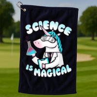 Science Is Magical Lab Unicorn Funny Golf Towel