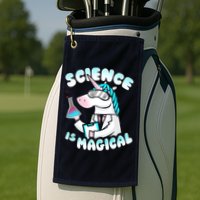 Science Is Magical Lab Unicorn Funny Golf Towel