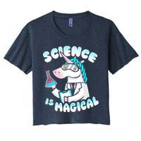 Science Is Magical Lab Unicorn Funny Crop Top