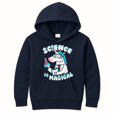 Science Is Magical Lab Unicorn Funny Kids Hoodie