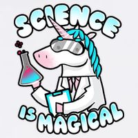 Science Is Magical Lab Unicorn Funny Garment-Dyed Sweatshirt