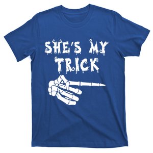 She Is My Trick He Is My Treat Halloween Couple Matching Gift T-Shirt