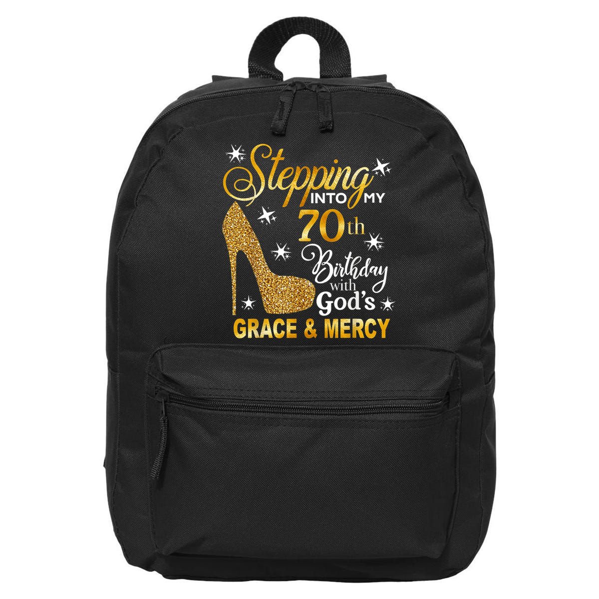 Stepping into my 70th birthday with God's grace & Mercy 16 in Basic Backpack