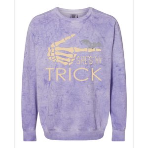 She Is My Trick Cute Gift Colorblast Crewneck Sweatshirt