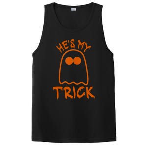 She Is My Trick He Is My Treat Couple Funny Halloween Gift PosiCharge Competitor Tank