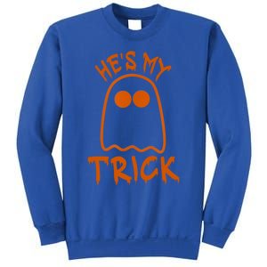 She Is My Trick He Is My Treat Couple Funny Halloween Gift Sweatshirt