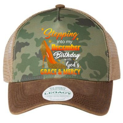 Stepping Into My December Birthday With God's Grace And Mercy Legacy Tie Dye Trucker Hat