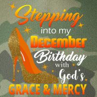 Stepping Into My December Birthday With God's Grace And Mercy Legacy Tie Dye Trucker Hat