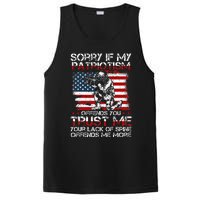 Sorry If My Patriotism Offends You Patriotic US Flag & Army PosiCharge Competitor Tank