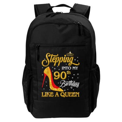 Stepping Into My 90th Birthday Like A Queen Bday Gift Wo Backpack