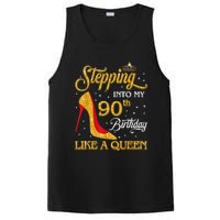 Stepping Into My 90th Birthday Like A Queen Bday Gift Wo PosiCharge Competitor Tank