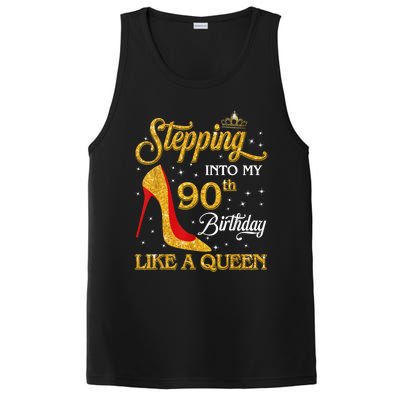 Stepping Into My 90th Birthday Like A Queen Bday Gift Wo PosiCharge Competitor Tank