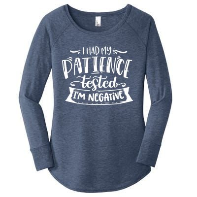 Sarcastic Impatient Mom Cute Gift Women's Perfect Tri Tunic Long Sleeve Shirt