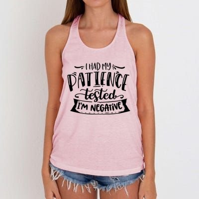 Sarcastic Impatient Mom Cute Gift Women's Knotted Racerback Tank