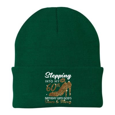 Stepping Into My 78th Birthday With Gods Grace & Mercy Knit Cap Winter Beanie