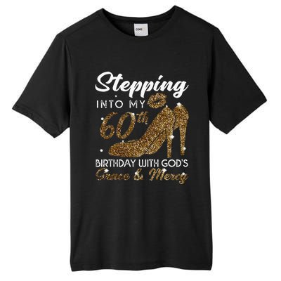 Stepping Into My 78th Birthday With Gods Grace & Mercy Tall Fusion ChromaSoft Performance T-Shirt