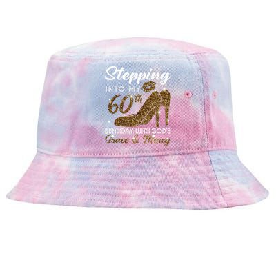 Stepping Into My 78th Birthday With Gods Grace & Mercy Tie-Dyed Bucket Hat