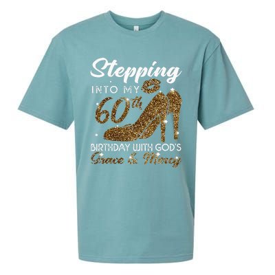 Stepping Into My 78th Birthday With Gods Grace & Mercy Sueded Cloud Jersey T-Shirt